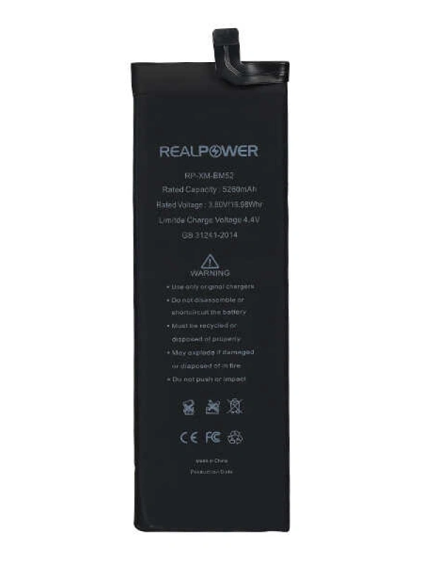 RealPower Xiaomi Uyumlu Mi Note 10 Lite Batarya Pil