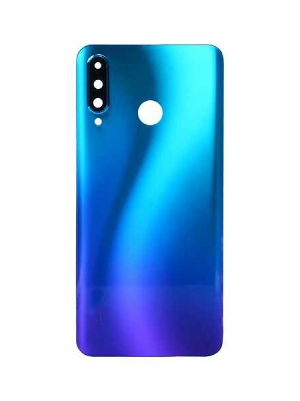 Huawei Uyumlu P30 Lite Arka Kapak Kamera Lensli Mavi 24mp