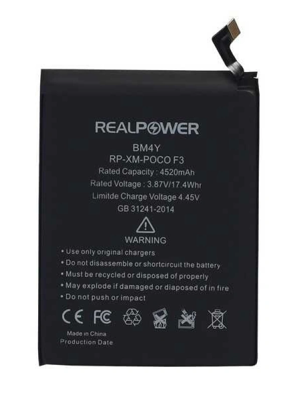 RealPower Xiaomi Uyumlu Poco F3 Batarya Pil