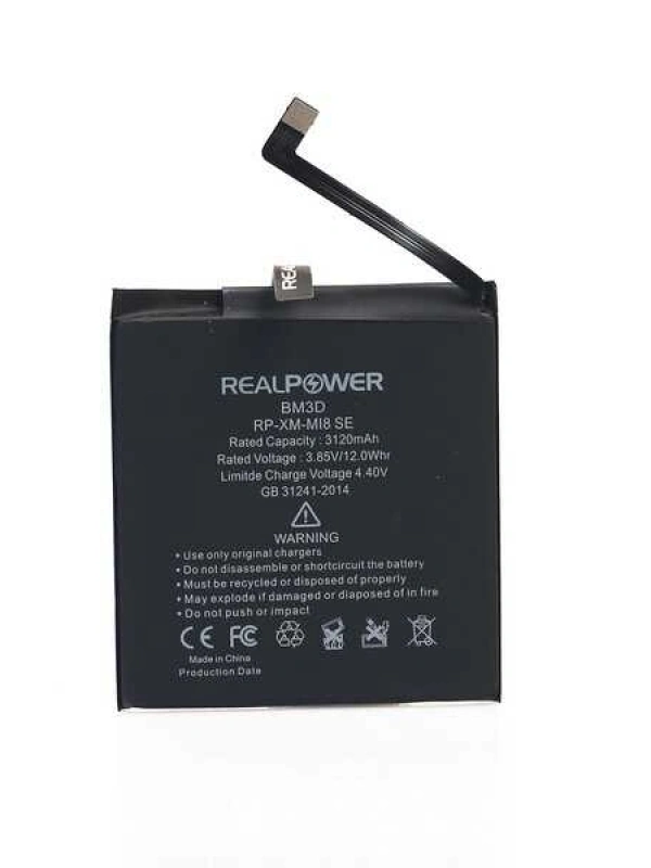 RealPower Xiaomi Uyumlu Mi 8 Se Batarya Pil