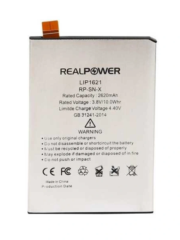 RealPower Sony Uyumlu Xperia X Batarya