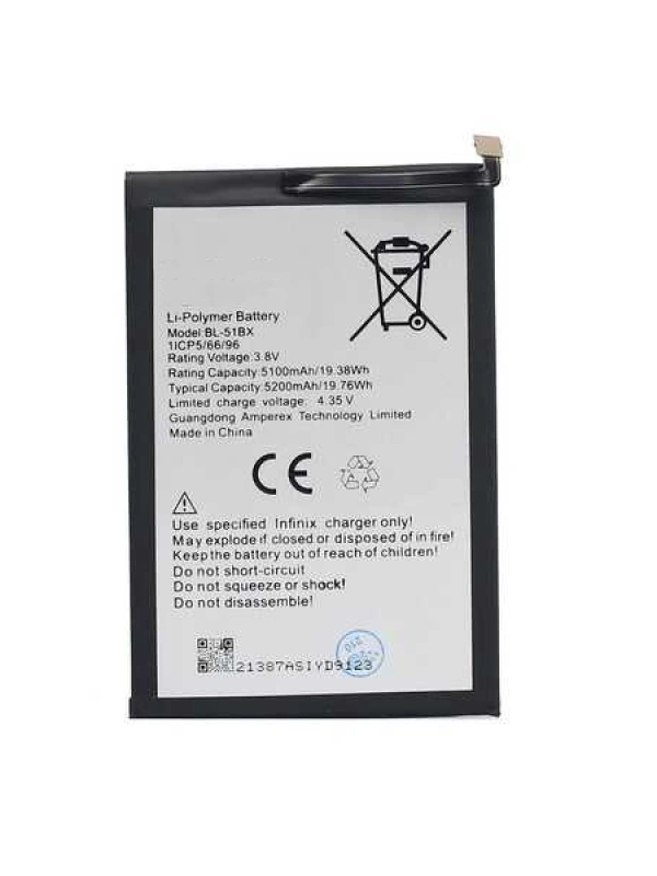 Infinix Uyumlu Hot 10 Batarya Bl-51bx