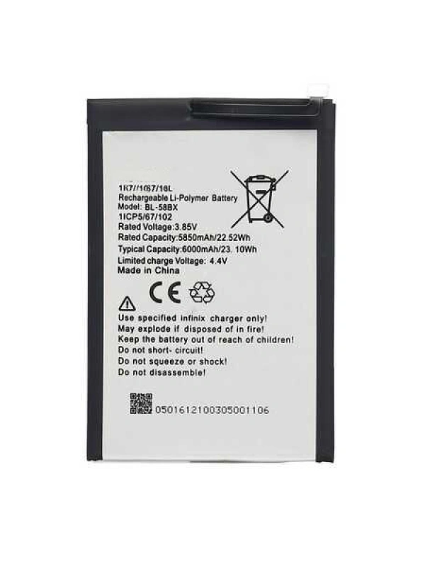 Infinix Uyumlu Hot 10 Play Batarya Bl-58bx