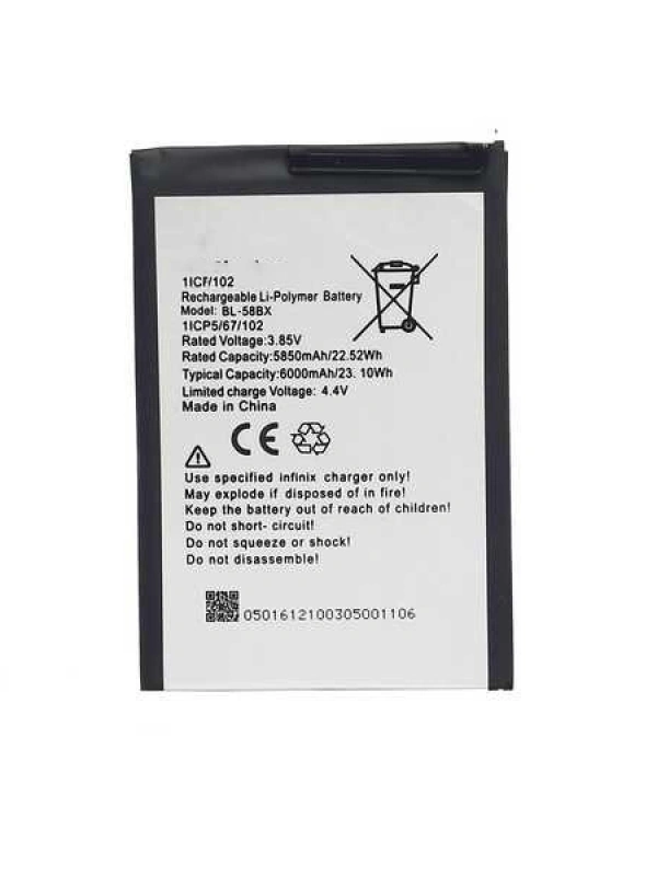 Infinix Uyumlu Hot 9 Play Batarya Bl-58bx