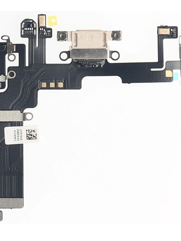 Apple Uyumlu iPhone 14 Şarj Soketli Mikrofon Filmi Flex Beyaz