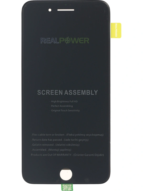 RealPower Apple Uyumlu iPhone 8 Plus Lcd Ekran Hq Siyah