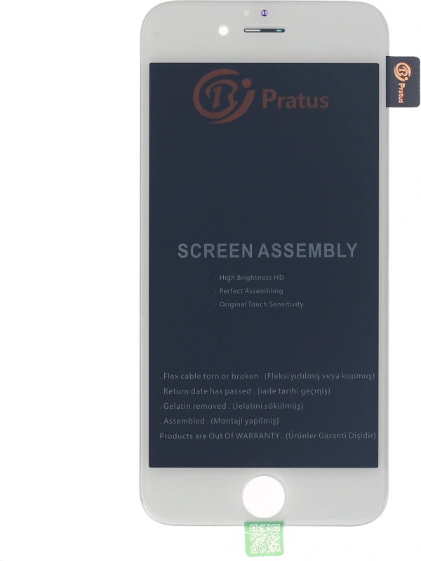 Pratus Apple Uyumlu iPhone 6s Lcd Ekran Beyaz