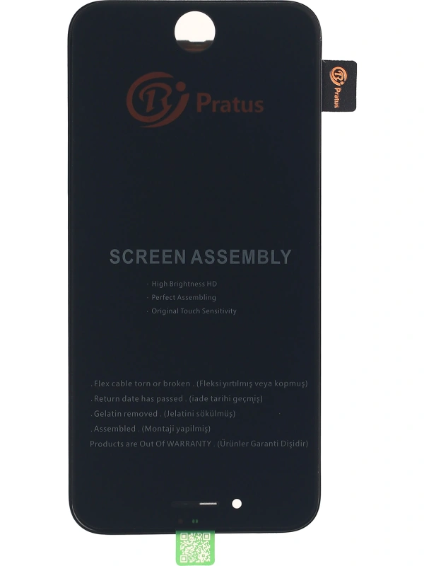 Pratus Apple Uyumlu iPhone 8 Lcd Ekran Siyah