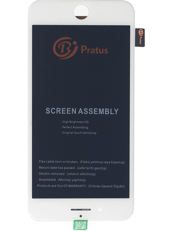 Pratus Apple Uyumlu iPhone 8 Plus Lcd Ekran Beyaz