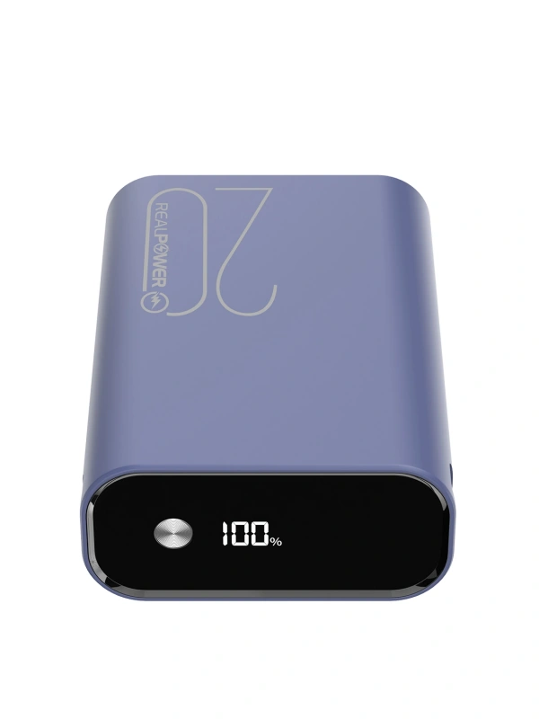 Realpower 20000mAh 22.5W Taşınabilir Mavi Powerbank RP-PB2