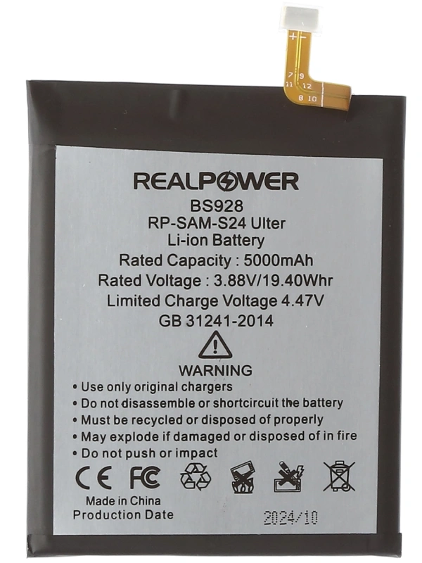 RealPower Samsung Uyumlu Galaxy S24 Ultra S928 Batarya