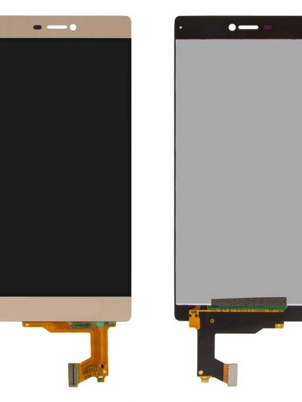 Huawei Uyumlu P8 Lcd Ekran Gold Çıtasız