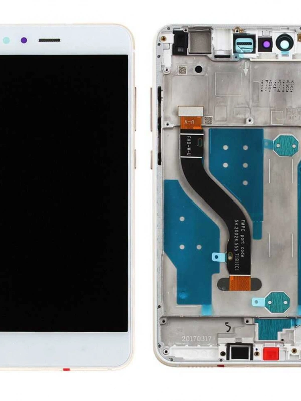 Huawei Uyumlu P10 Lite Lcd Ekran Beyaz Çıtalı