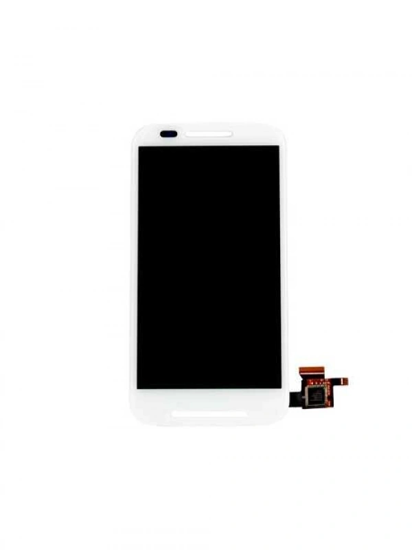 Motorola Uyumlu Moto E Lcd Ekran Beyaz Çıtasız