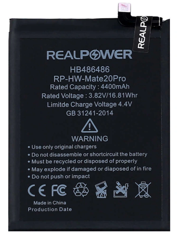 RealPower Huawei Uyumlu Mate 20 Pro Batarya 4400mAh Li-Polymer Uzun Ömürlü Pil