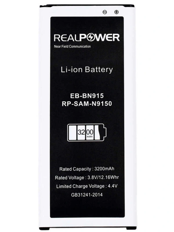 RealPower Samsung Uyumlu Galaxy Note 4 Edge N915 NFC Batarya 3200mAh Li-Polymer Uzun Ömürlü Pil