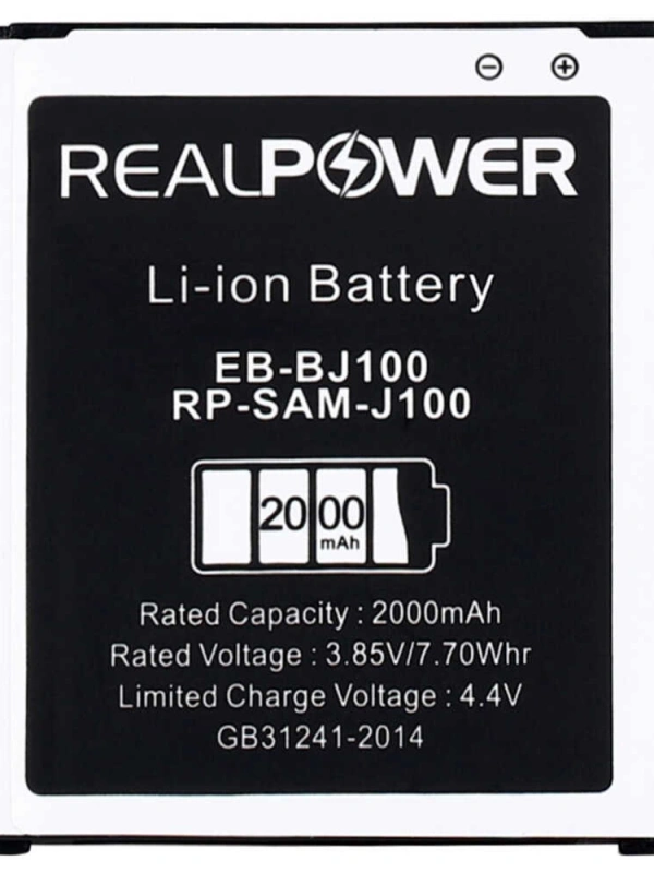 RealPower Samsung Uyumlu Galaxy J1 J100 Batarya 2000mAh Li-Polymer Uzun Ömürlü Pil