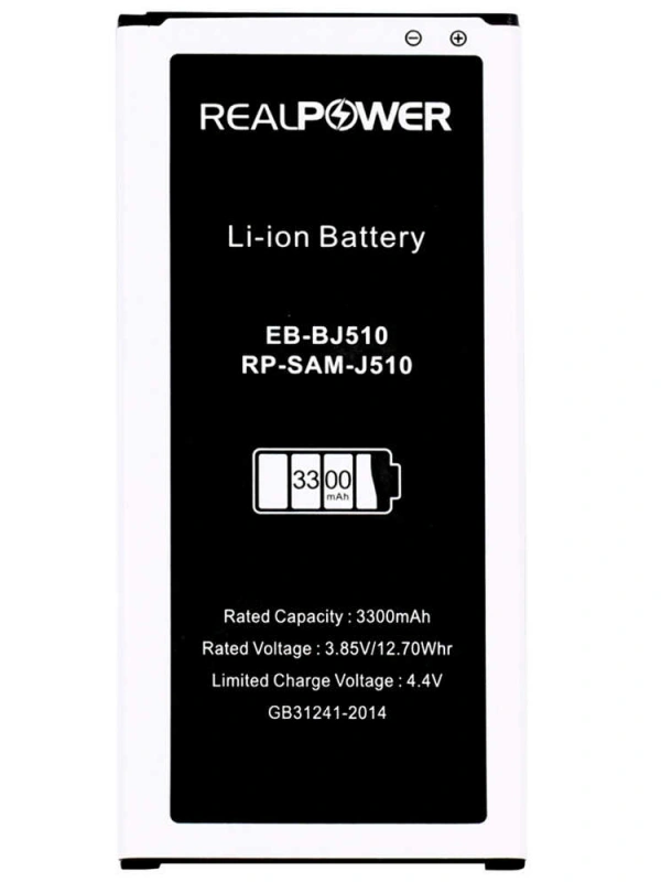 RealPower Samsung Uyumlu Galaxy J5 2016 J510 Batarya 3300mAh Li-Polymer Uzun Ömürlü Pil