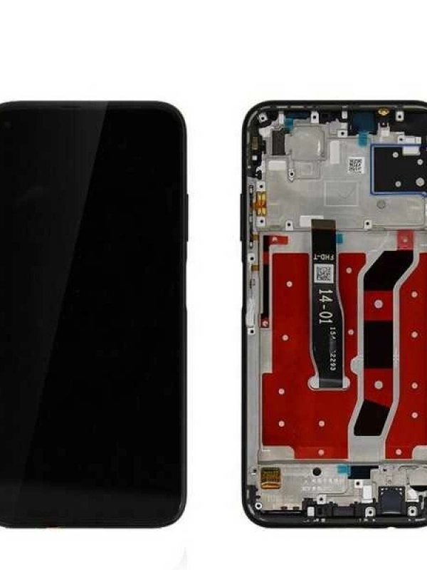 Huawei Uyumlu P40 Lite Lcd Ekran Siyah Çıtalı
