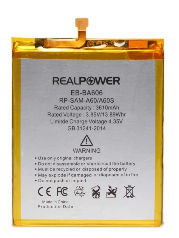 RealPower Samsung Uyumlu Galaxy A6 Plus A605 Batarya 3500mAh Li-Polymer Uzun Ömürlü Pil