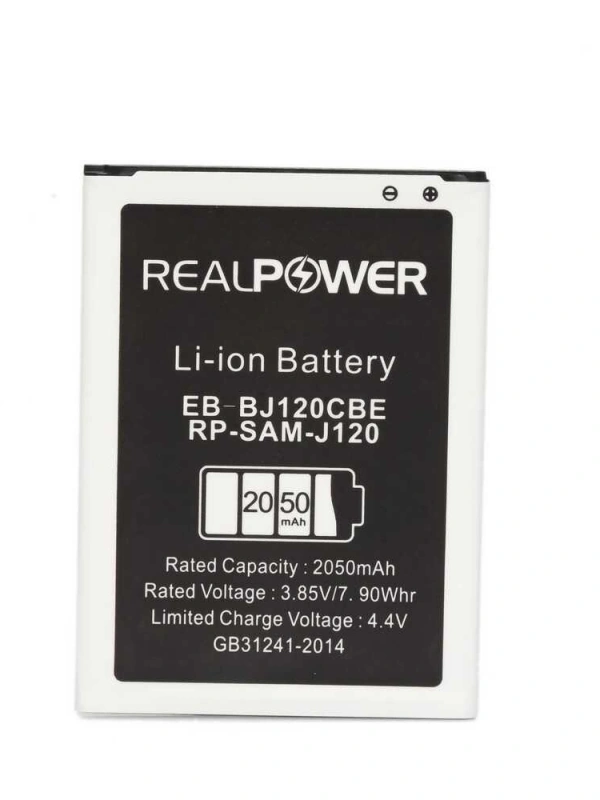 RealPower Samsung Uyumlu Galaxy J1 2016 J120 Batarya 2050mAh Li-Polymer Uzun Ömürlü Pil