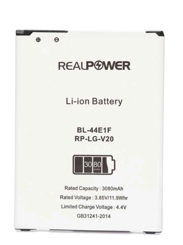 RealPower Lg Uyumlu V20 H990 Batarya 3080mAh Li-Polymer Uzun Ömürlü Pil