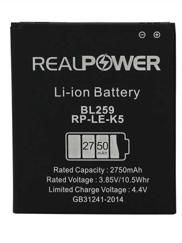 RealPower Lenovo Uyumlu K5 Plus Batarya Li-Polymer Uzun Ömürlü Pil