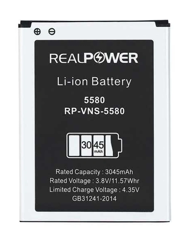 RealPower Vestel Uyumlu Venüs 5580 Batarya 3045mAh Li-Polymer Uzun Ömürlü Pil