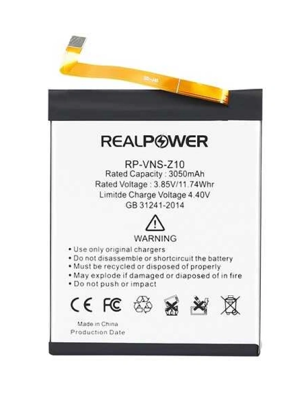 RealPower Vestel Uyumlu Venüs Z10 Batarya 3050mAh Li-Polymer Uzun Ömürlü Pil