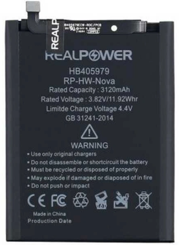 RealPower Huawei Uyumlu Honor Play 7 Batarya 3120mAh Li-Polymer Uzun Ömürlü Pil