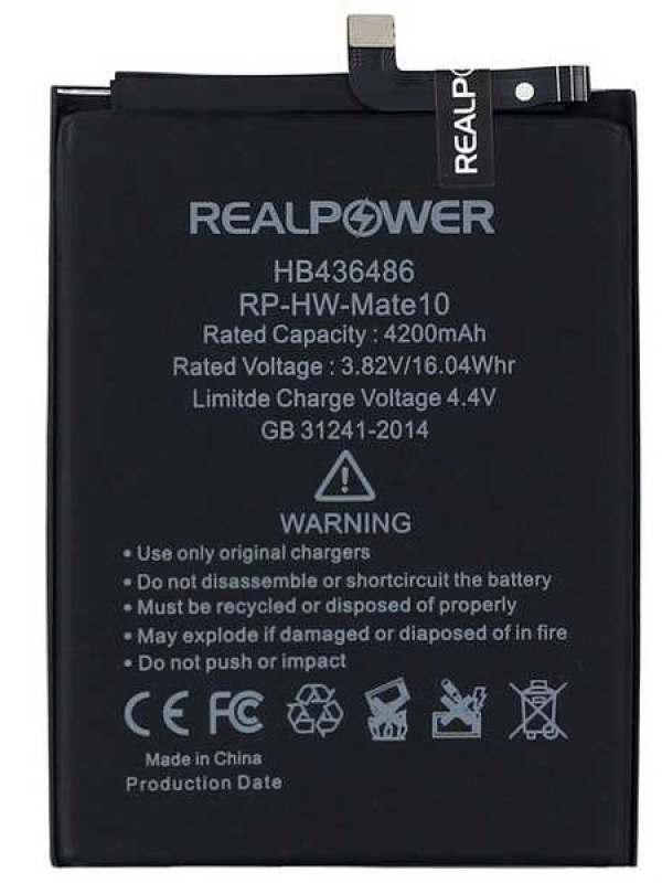 RealPower Huawei Uyumlu Mate 20 Batarya 4200mAh Li-Polymer Uzun Ömürlü Pil