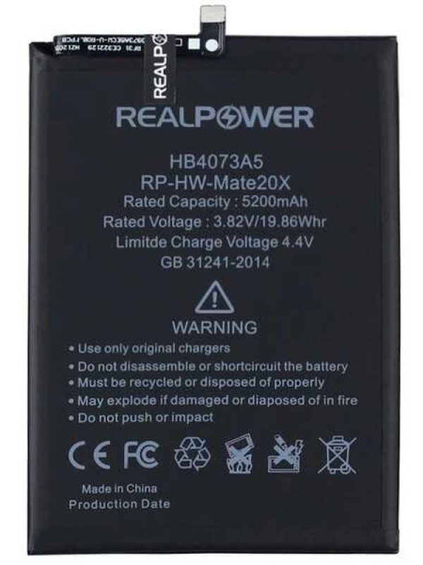 RealPower Huawei Uyumlu Y Max Batarya 5200mAh Li-Polymer Uzun Ömürlü Pil