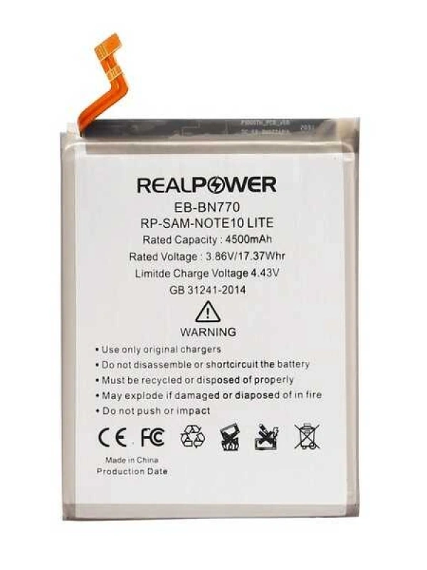 RealPower Samsung Uyumlu Galaxy Note 10 Lite N770 Batarya Li-Polymer Uzun Ömürlü Pil
