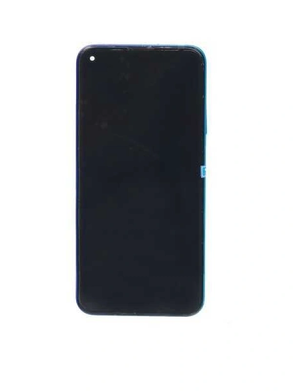Huawei Uyumlu P40 Lite E Lcd Ekran Mavi Çıtalı