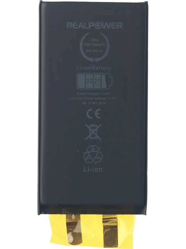 RealPower Apple Uyumlu iPhone 13 Batarya 3227mAh Flexsiz Yüksek Kapasiteli Güçlendirilmiş Pil