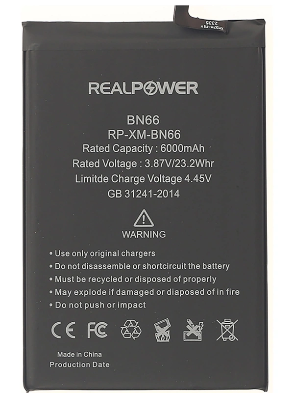 RealPower Xiaomi Uyumlu Poco C40 Batarya Li-Polymer Uzun Ömürlü Pil