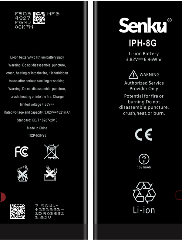 Senku Apple Uyumlu iPhone 8 Batarya