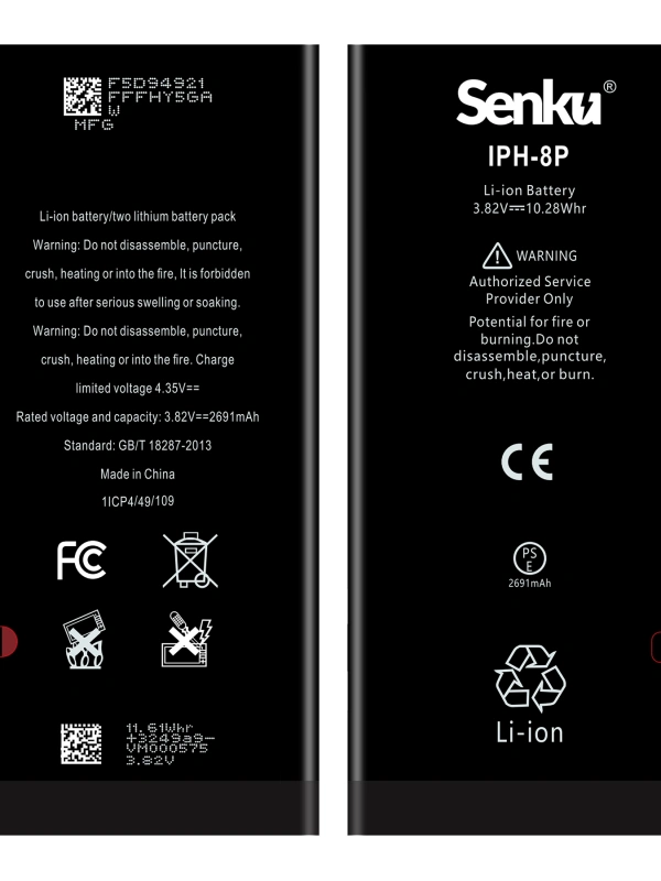 Senku Apple Uyumlu iPhone 8 Plus Batarya