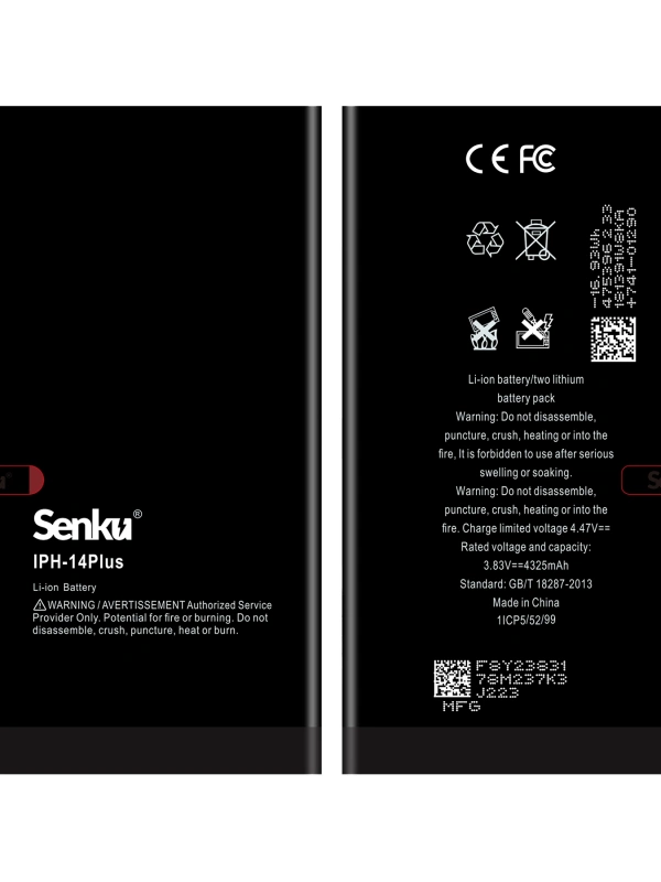 Senku Apple Uyumlu iPhone 14 Plus Batarya