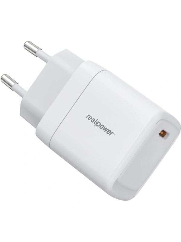 Realpower 35W GaN USB-C PD Hızlı Şarj Adaptörü Şarj Aleti Beyaz TC35WWH