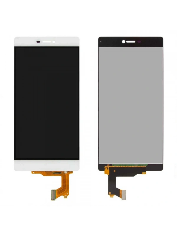 Huawei Uyumlu P8 Lcd Ekran Beyaz Çıtasız