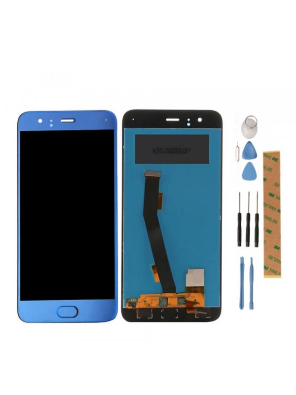 Xiaomi Uyumlu Mi 6 Lcd Ekran Mavi Çıtasız Parmak İzli
