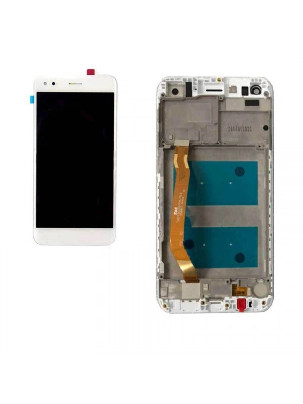 Huawei Uyumlu P9 Lite Mini Lcd Ekran Beyaz Çıtalı