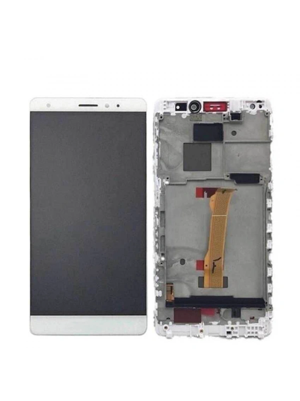 Huawei Uyumlu Mate S Lcd Ekran Beyaz Çıtalı