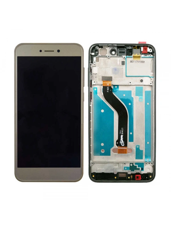 Huawei Uyumlu P9 Lite 2017 Lcd Ekran Gold Çıtalı