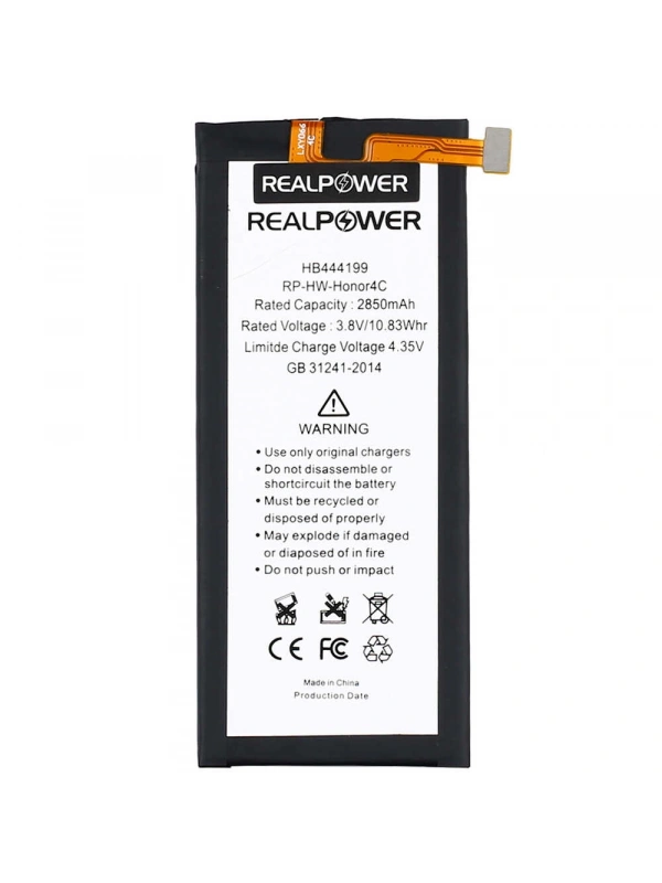RealPower Huawei Uyumlu Honor V8 Batarya 3700mAh Li-Polymer Uzun Ömürlü Pil