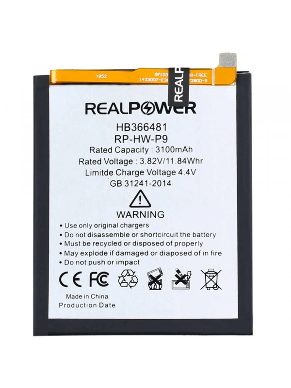 RealPower Huawei Uyumlu Honor 8 Batarya 3100mAh Li-Polymer Uzun Ömürlü Pil