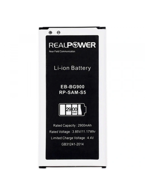 RealPower Samsung Uyumlu Galaxy S5 G900 NFC Batarya 2900mAh Li-Polymer Uzun Ömürlü Pil