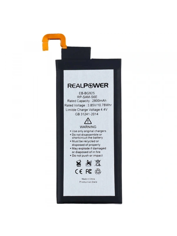 RealPower Samsung Uyumlu Galaxy S6 Edge G925 Batarya 2800mAh Li-Polymer Uzun Ömürlü Pil