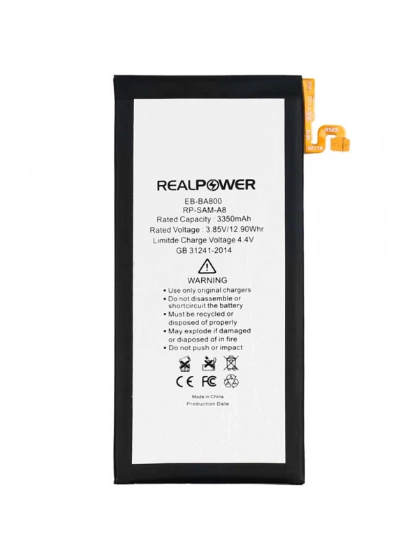 RealPower Samsung Uyumlu Galaxy A8 A800 Batarya 3350mAh Li-Polymer Uzun Ömürlü Pil